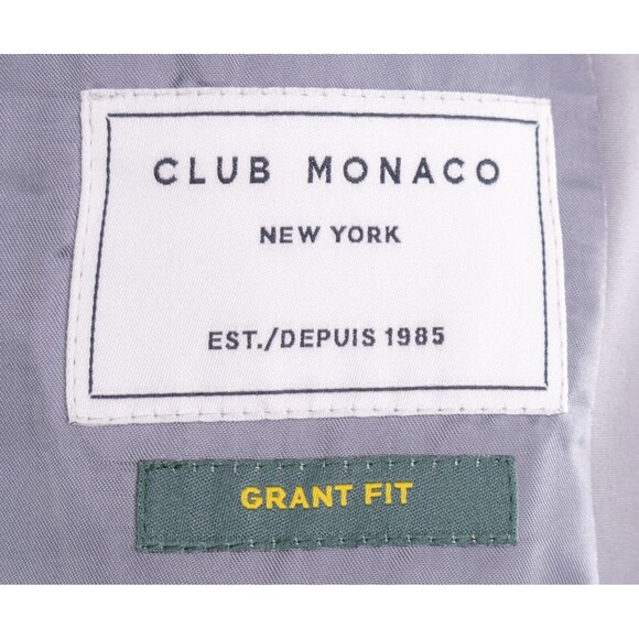 Club Monaco New York Grant Fit Cotton Sport Coat Jacket Blazer Beige Sz 36R EUC - Picture 9 of 13